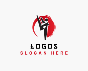 Kickboxing - Karate Martial Arts logo design