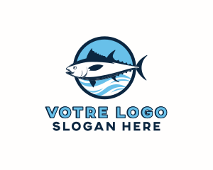 Seafood - Ocean Tuna Fish logo design