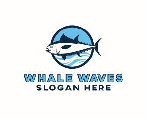 Ocean Tuna Fish logo design