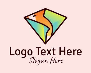 Bling - Fox Treasure Gem logo design