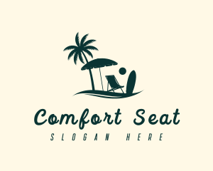 Summer Beach Chair logo design