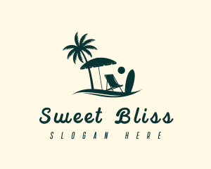 Resort - Summer Beach Chair logo design