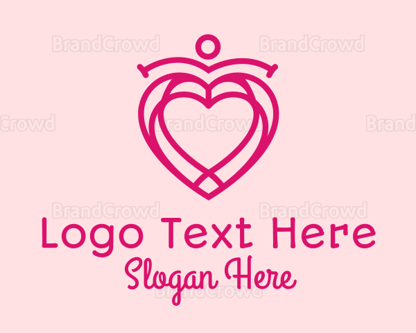 Heart Pendant Outline Logo