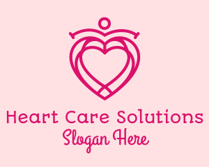 Heart Pendant Outline  logo design