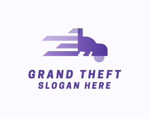 Purple - Purple Fast Truck logo design