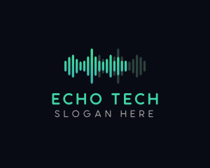 Echo - Soundwave Synthesizer Broadcast logo design