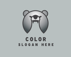 Silver Helmet Bear Logo