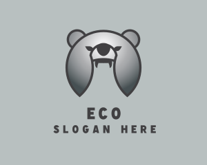 Silver Helmet Bear Logo