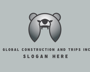 Silver Helmet Bear Logo