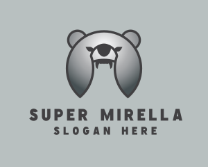 Silver Helmet Bear Logo