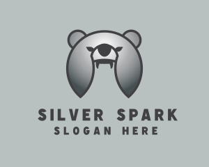 Silver Helmet Bear logo design