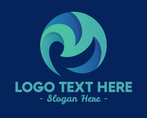 Theme Park - Ocean Park Waves logo design