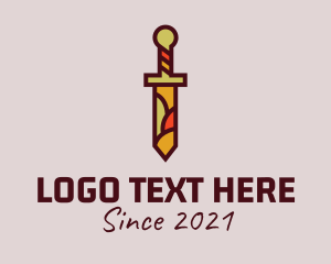 Defense - Multicolor Dagger Sword logo design