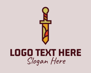 Multicolor Dagger Sword Logo