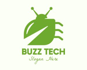 Green Leaf Bug logo design