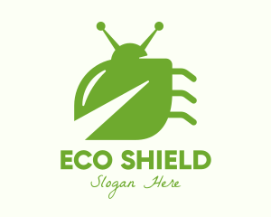 Pesticide - Green Leaf Bug logo design