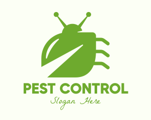 Green Leaf Bug logo design