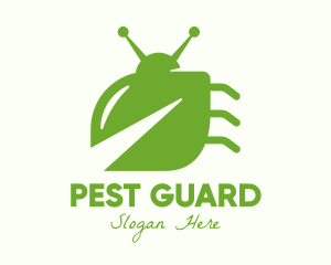 Green Leaf Bug logo design