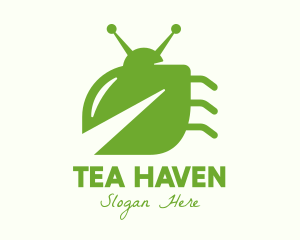 Green Leaf Bug logo design