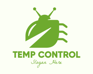 Green Leaf Bug logo design