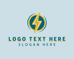 Fast - Electrical Bolt Electricity logo design