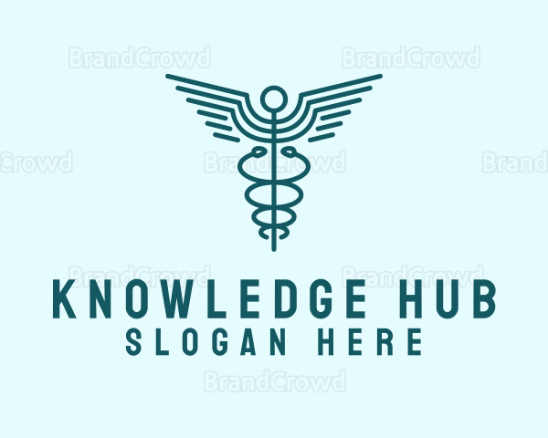 Medical Healthcare Caduceus Logo