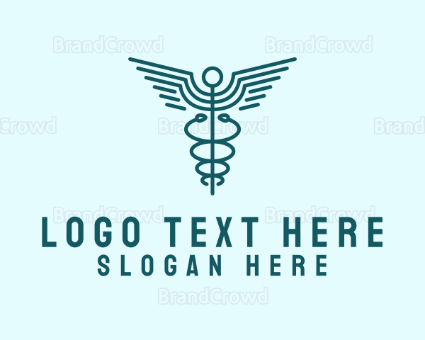 Medical Healthcare Caduceus Logo