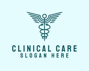 Clinical - Medical Healthcare Caduceus logo design