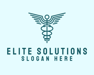 Treatment - Medical Healthcare Caduceus logo design