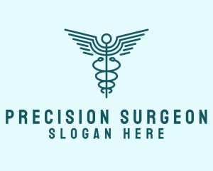Surgeon - Medical Healthcare Caduceus logo design
