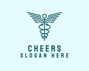 Treatment - Medical Healthcare Caduceus logo design