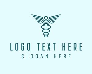 Caduceus - Medical Healthcare Caduceus logo design