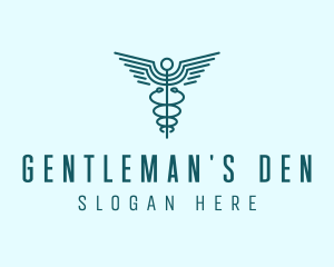 Medical Healthcare Caduceus logo design