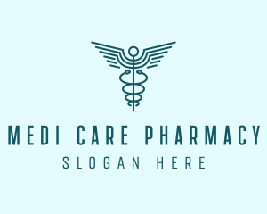 Pharmacist - Medical Healthcare Caduceus logo design