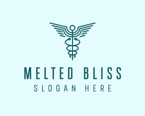 Medical Healthcare Caduceus logo design