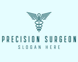 Surgeon - Medical Healthcare Caduceus logo design