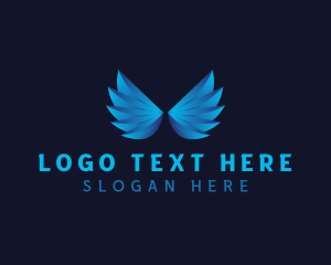 Retreat - Wings Spiritual Angel logo design