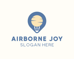 GPS Travel Air Balloon  logo design