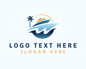 Cruise - Travel Cruise Getaway logo design