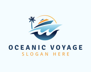 Cruise - Travel Cruise Getaway logo design