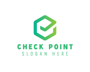 Check - Hexagon Check Tick logo design