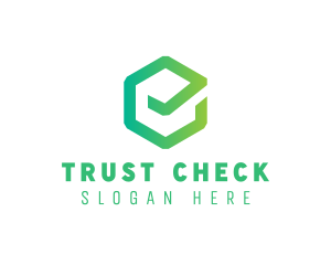 Verification - Hexagon Check Tick logo design