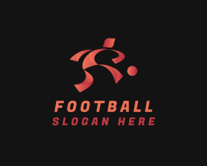 Football Soccer Athlete logo design
