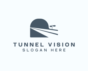 Tunnel Travel Road Trip logo design