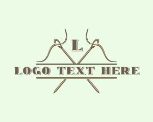 Cotton - Sewing Needle Tailoring logo design