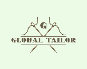 Sewing Needle Tailoring logo design