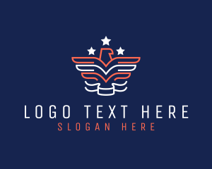 Banner - Patriotic Eagle Star logo design