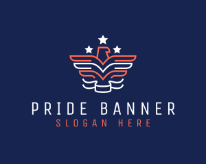 Patriotic Eagle Star logo design