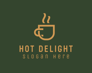 Hot Coffee Cup logo design