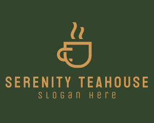 Hot Coffee Cup logo design